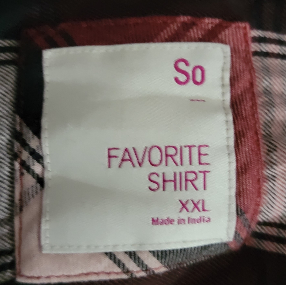 SO Flannel long sleeve shirt